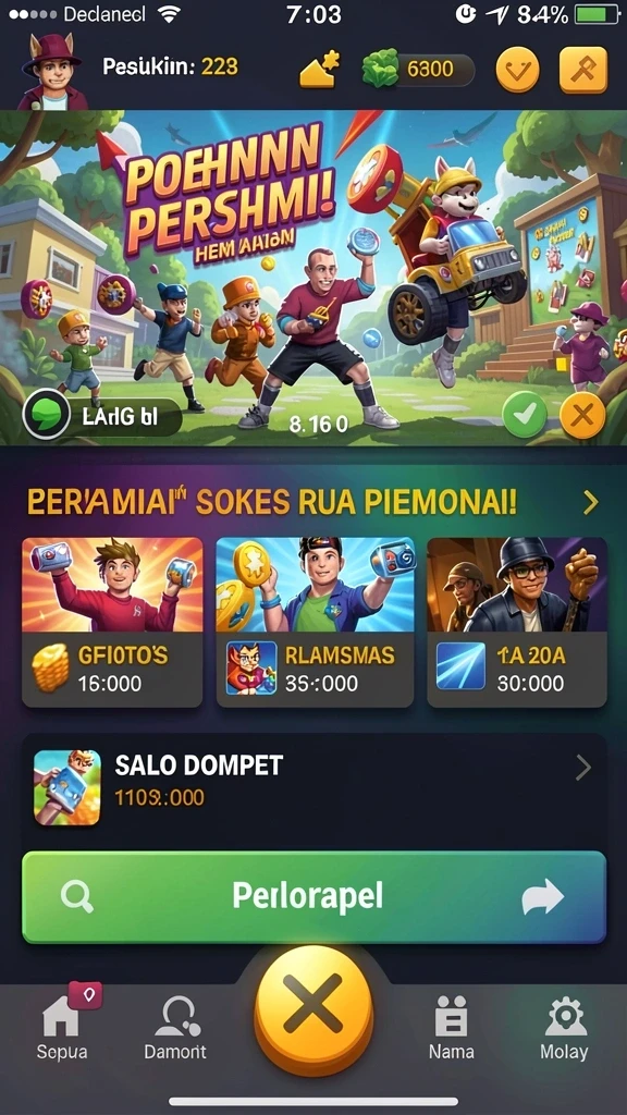 Pengalaman bermain yang mendebarkan dengan grafis memukau.