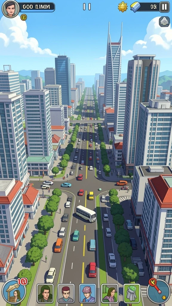 Screenshot gameplay dalam level menantang.