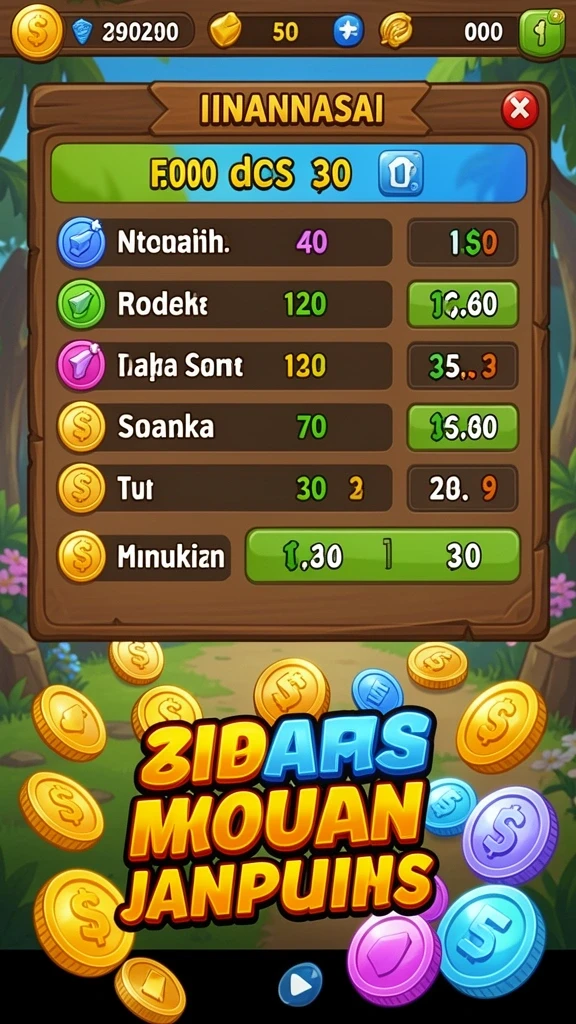 Leaderboard yang menunjukkan pemain teratas.