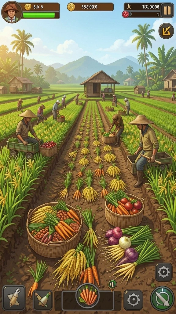 Visual karakter unik dalam DEWAGARUDA yang penuh warna.