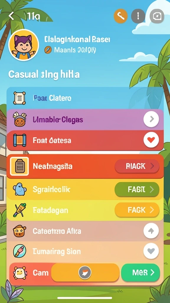 Level penuh tantangan dan misi seru.