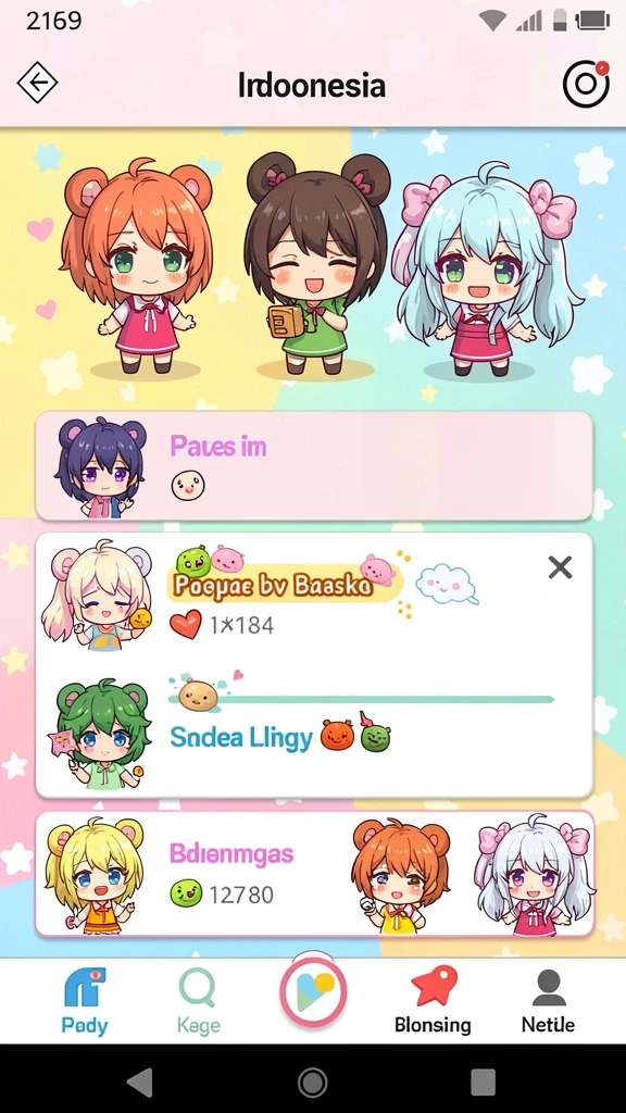 Menunjukkan interaksi multiplayer antar pemain.