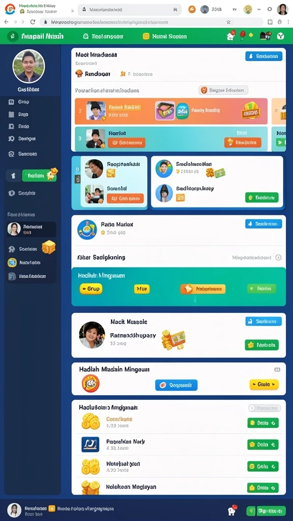 Karakter-karakter unik siap untuk bertarung.