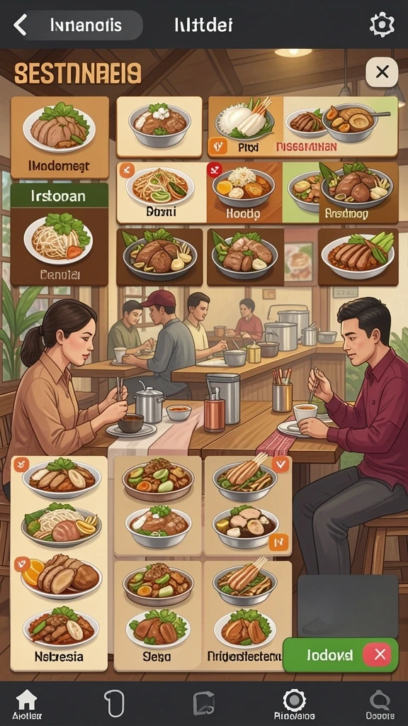 Berbagai karakter ninja yang bisa Anda pilih dan upgrade.