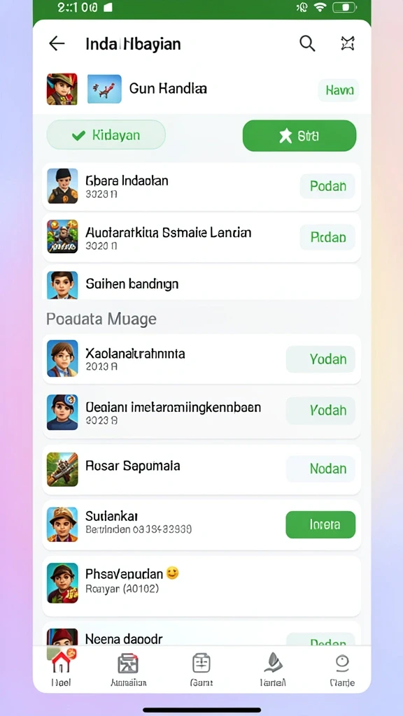 Screenshot menampilkan tampilan utama aplikasi HOMETOGEL.