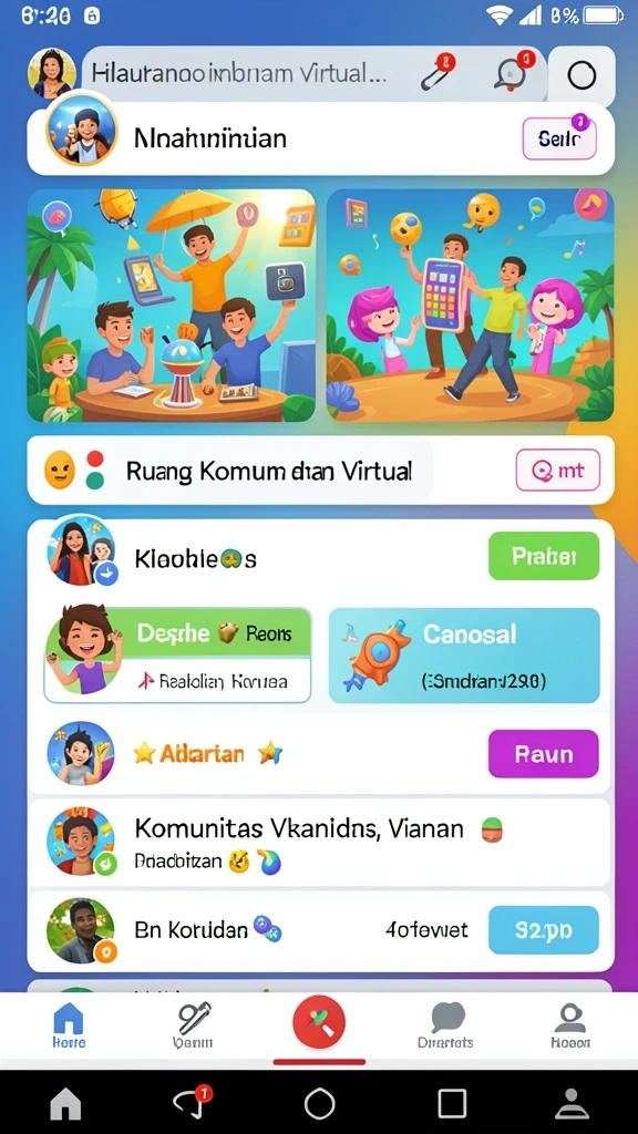 Tampilan antarmuka yang sederhana dan menarik.