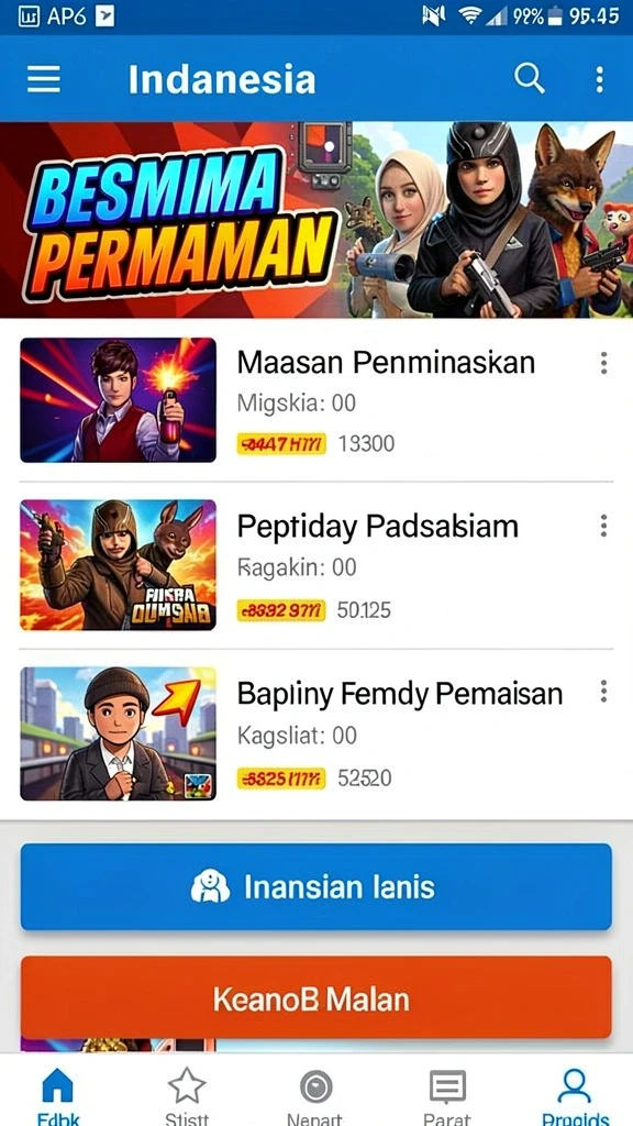 Mode permainan yang bervariasi dan menantang.
