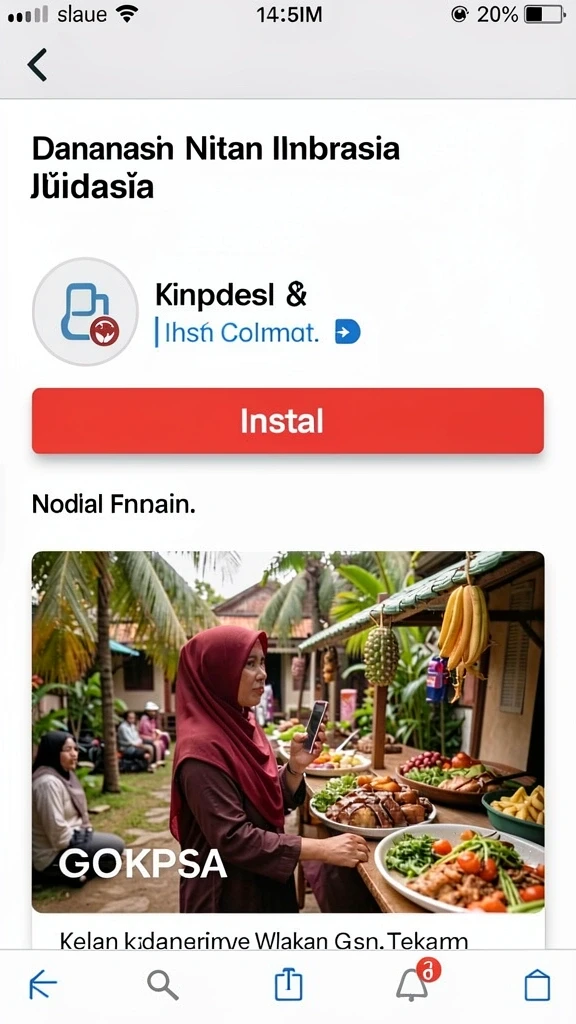Tampilan antarmuka pengguna yang bersih dan modern.