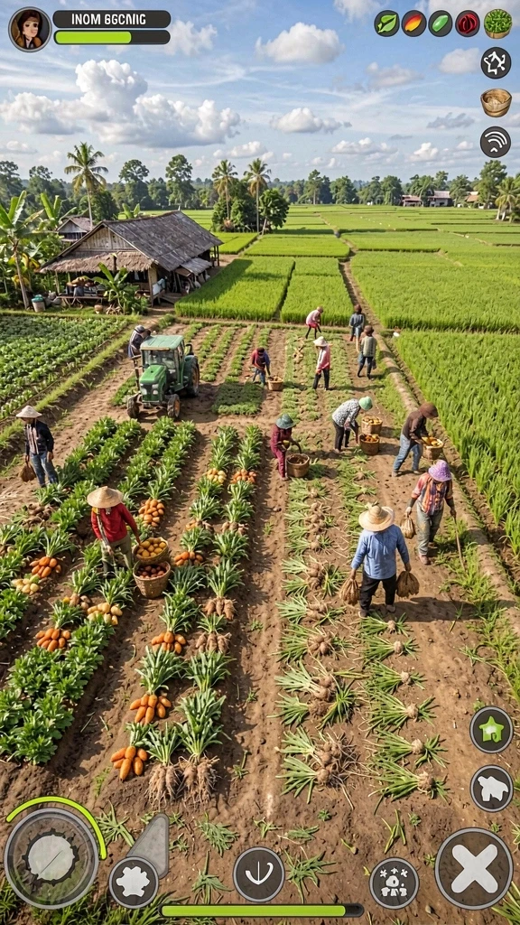 Karakter unik dengan kemampuan berbeda di setiap level.