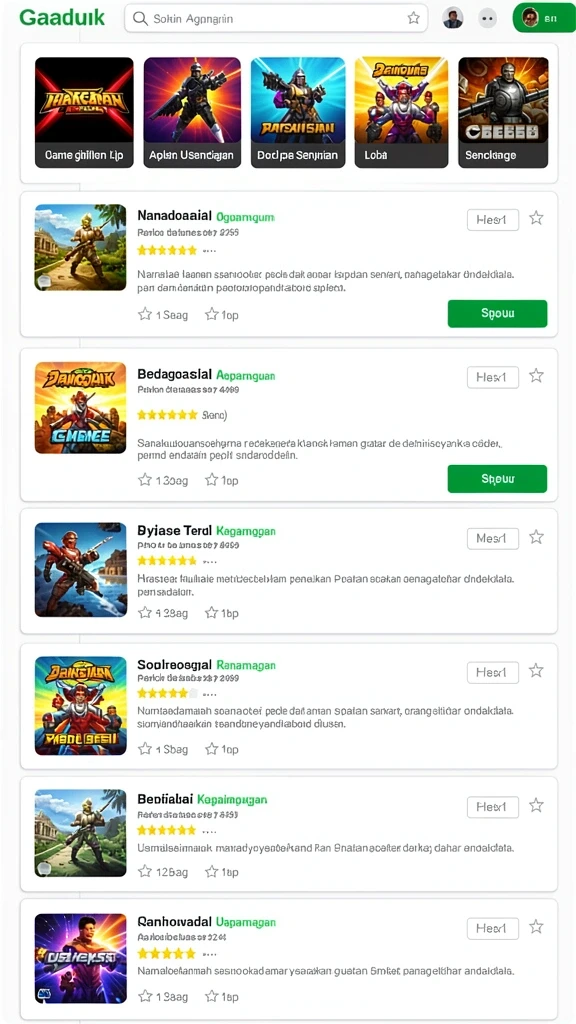 Karakter-karakter unik yang bisa kamu pilih.