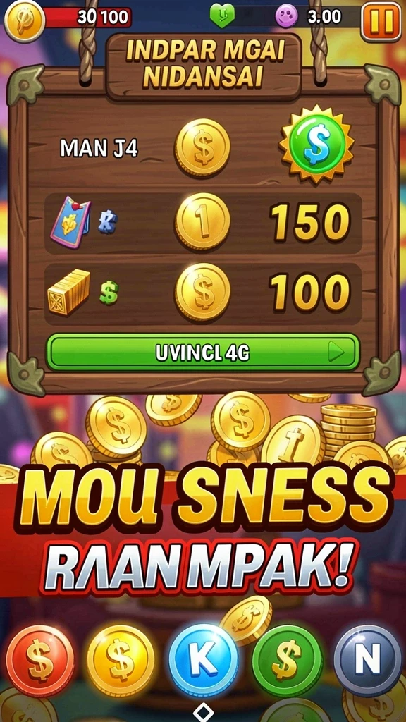 Berbagai permainan menarik yang dapat dipilih pengguna.