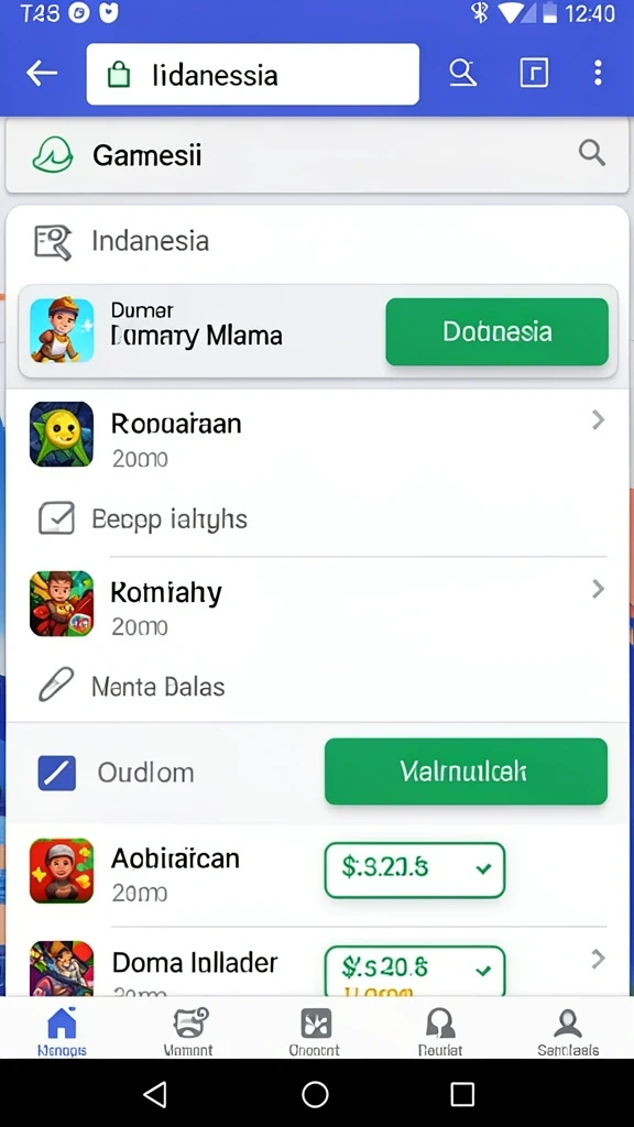 Berbagai jenis permainan judi tersedia di aplikasi.