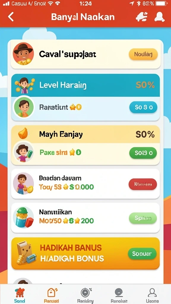 Tampilan antarmuka pengguna yang menarik dan interaktif.