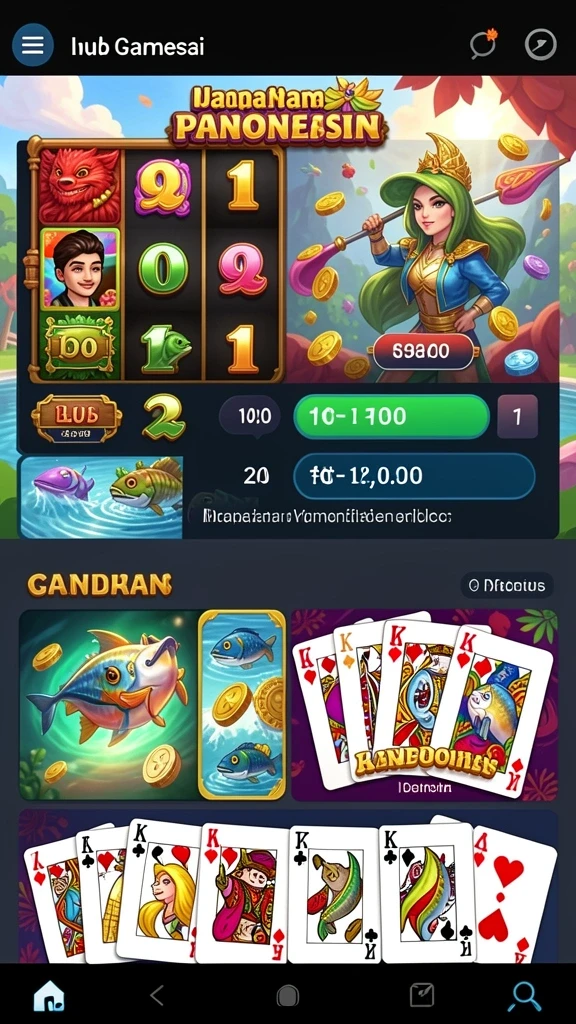 Tampilan awal LUCKYDF yang menawan.
