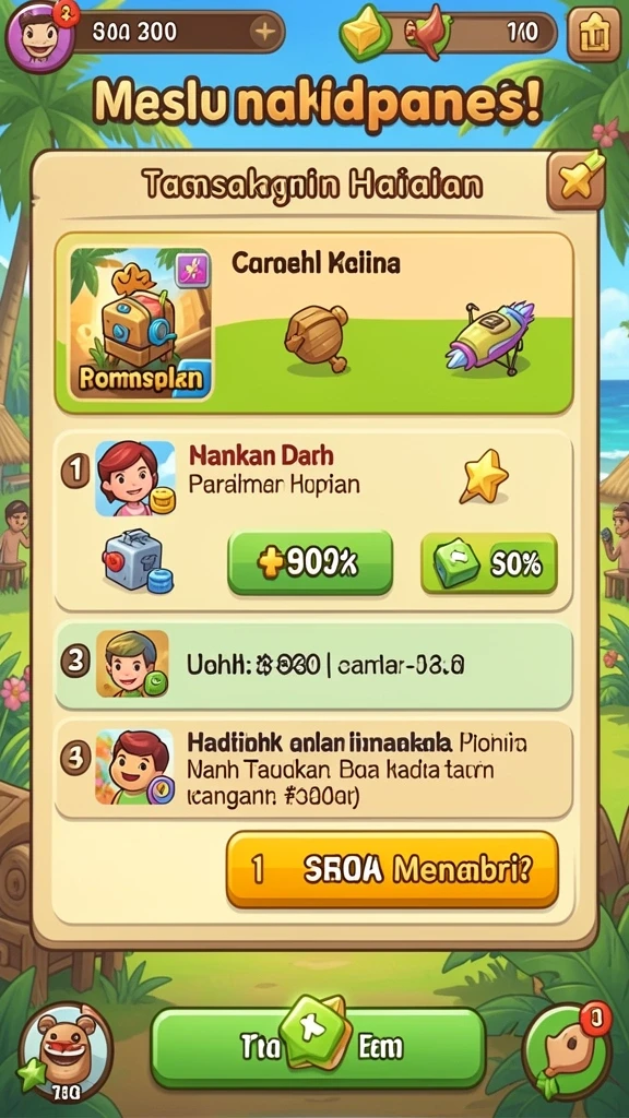 Misi seru dengan tantangan menarik.