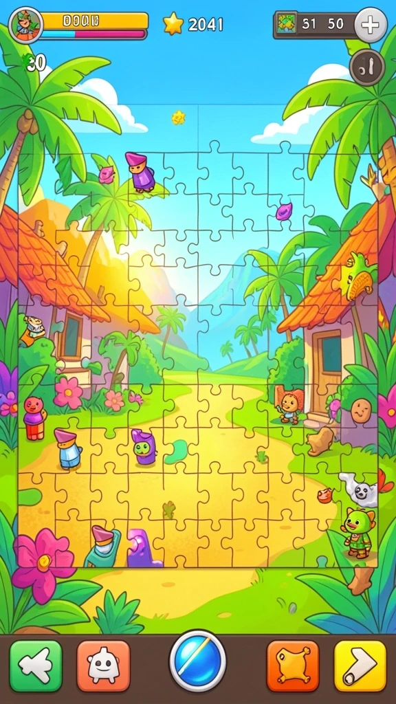 Karakter dalam game berinteraksi dengan pemain secara dinamis.