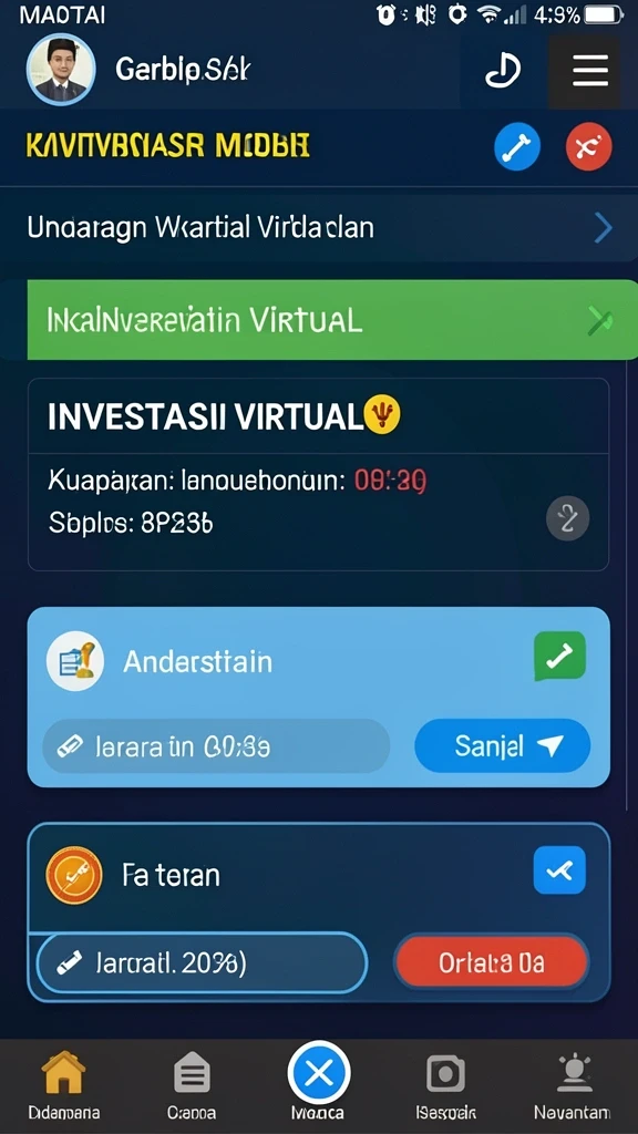 Tampilan permainan yang menarik dan interaktif.