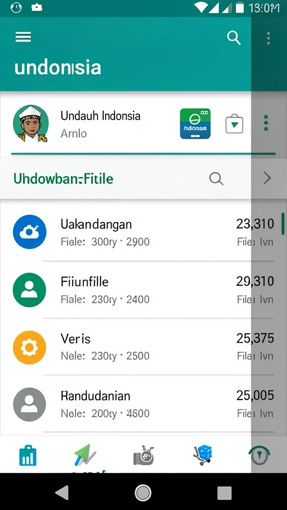 Tampilan beranda aplikasi QQ222 yang menarik.