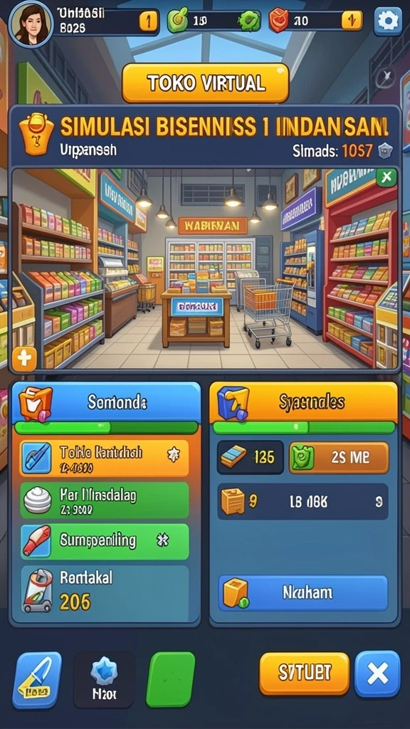 Screenshot menunjukkan karakter utama dalam aksi melawan monster.