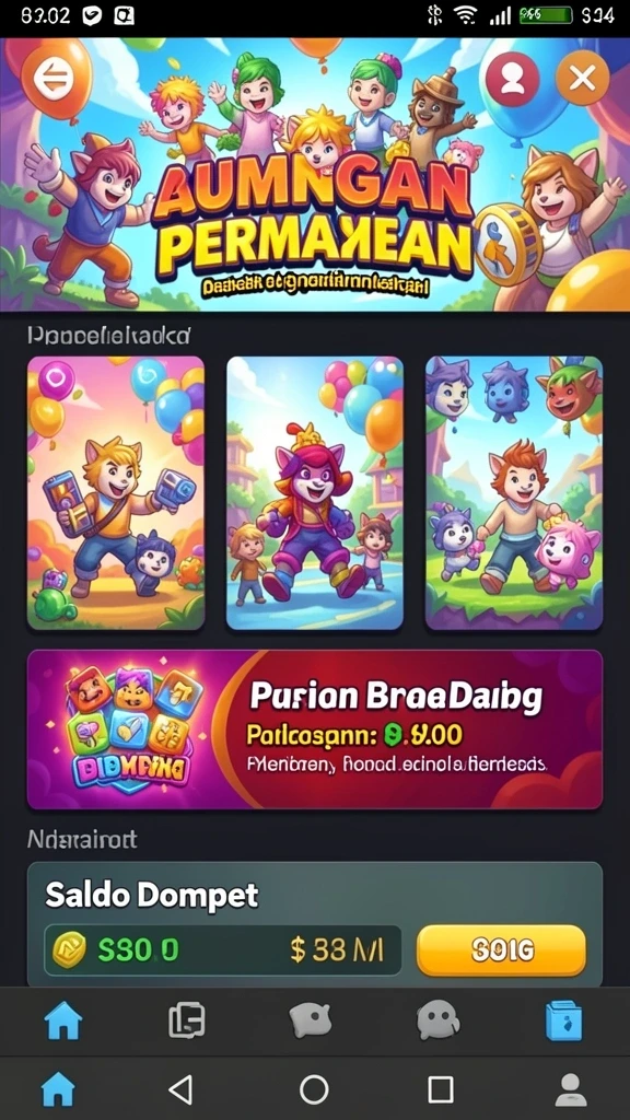 Pemandangan menakjubkan dari dunia fantasi.