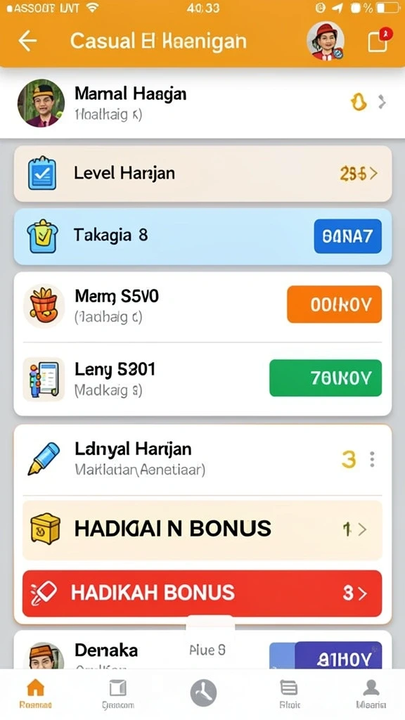 Screenshot fitur pilihan angka keberuntungan.