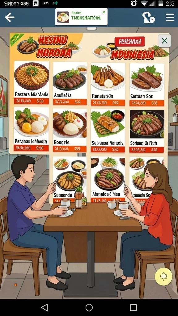 Tangkapan layar menampilkan berbagai karakter yang dapat dipilih.